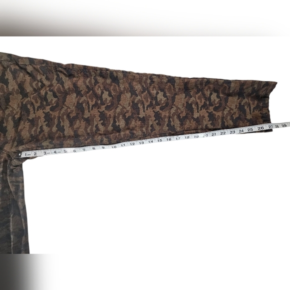 Sabrina Lauren Straight Leg Camouflage Stretch Pants Size 16 - Picture 5 of 5